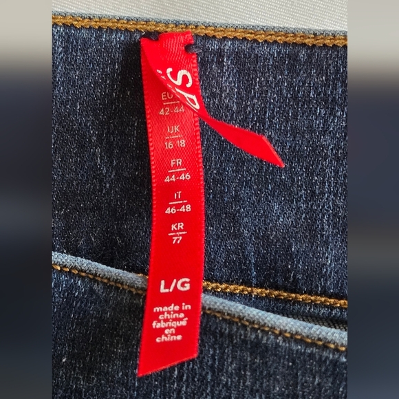 Spanx distressed pull on skinny jeans size large - Picture 3 of 5